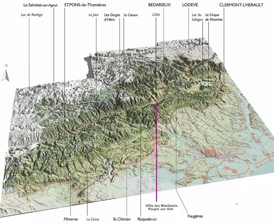 Villa Les Martinets-Piscine-Jacuzzi-Voie Verte-Gorges D'Heric-Massif Du Caroux Mons Olargues 34600 Le Poujol-sur-Orb 외부 사진